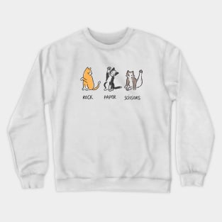 Rock Paper Scissors Cheeky Crewneck Sweatshirt